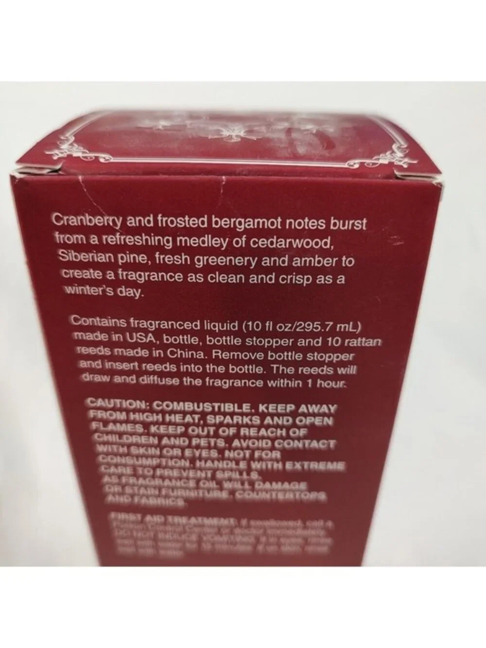 Pier 1 Imports Cranberry Balsam Red Diffuser 10fl oz